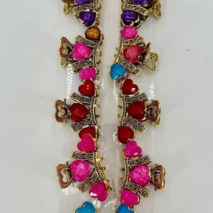 BROCHE METALICO GRANDE X 12 PCS EN CARD