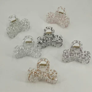 BROCHE X PCS TRANSPARENTE MEDIANO 8 CMS