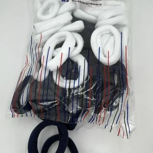 Coleros grandes reforzados blanco y azul x 50'unidades