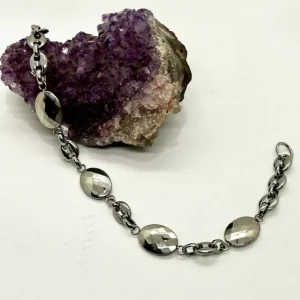 Pulsera acero comun ovalos